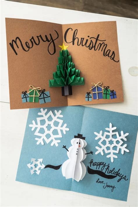 22 Christmas Card Ideas to DIY - Easy Homemade Christmas cards