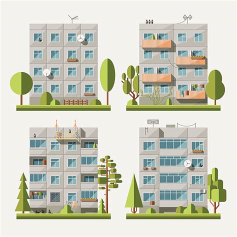 Best Apartment Building Illustrations, Royalty-Free Vector Graphics & Clip Art - iStock