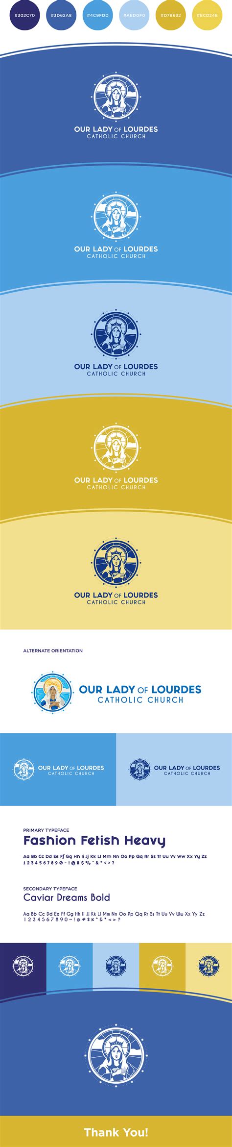 Our Lady of Lourdes Catholic Church Logo Concept on Behance