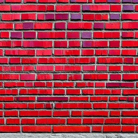 Premium AI Image | Red brick wallpaper texture