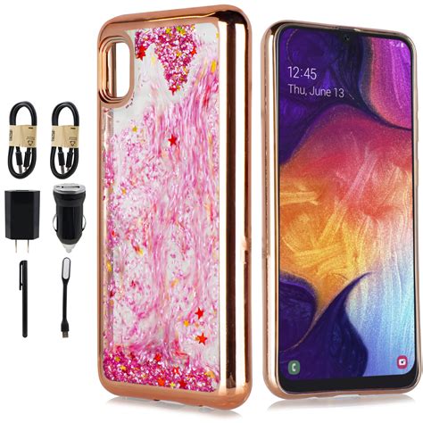 Value Pack + for Samsung Galaxy A10E Case Hybrid Phone Case Glitter Shock proof Edge Slim Bumper ...