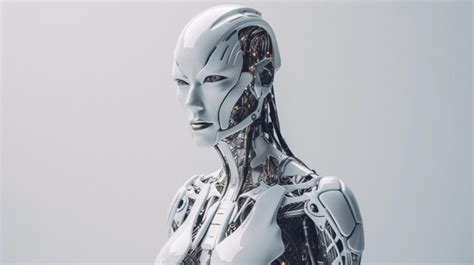 Premium AI Image | A robot with a human face and a head that says robot.