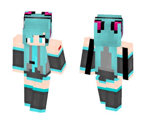 Download -=Hatsune Miku=- (First Skin Minecraft Skin for Free. SuperMinecraftSkins