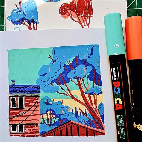 Marker Kunst, Posca Marker, Marker Art, Art And Illustration, Art Sketches, Art Drawings ...