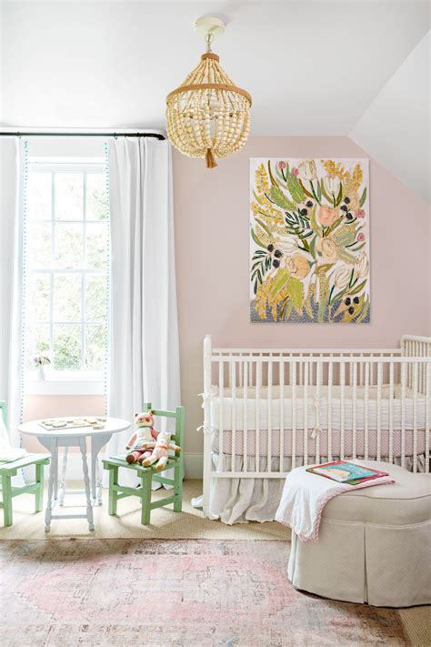 Trending: 12 pastel baby nurseries we’re loving right now | Pink nursery walls, Baby room decor ...