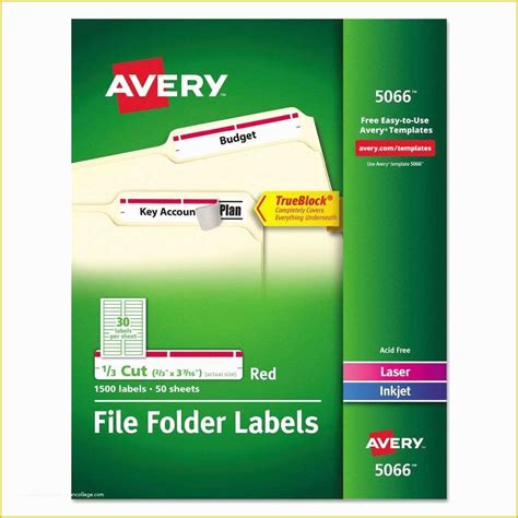 Free File Folder Labels Template Of Beautiful Avery File Folder Labels Template 5266 ...