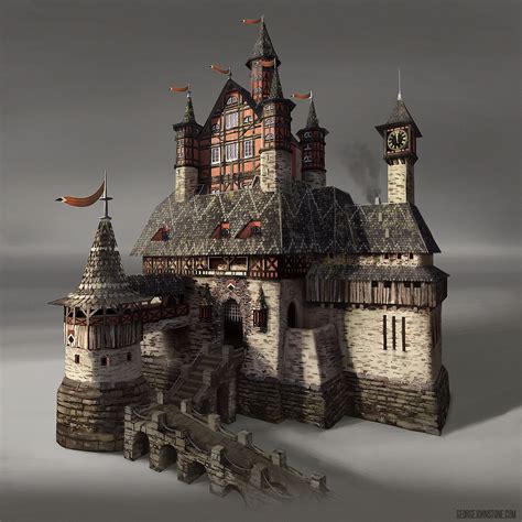 Germanic/Medieval Castle, George Johnstone on ArtStation at https://www.artstation.com/artwork ...