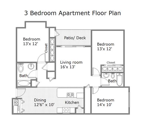 Free Editable Apartment Floor Plans Edrawmax Online