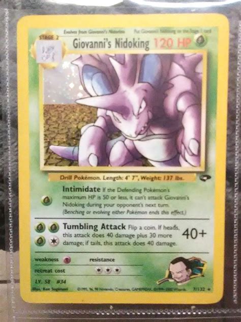 Nidoking Pokemon Card on Mercari | Pokemon, Pokemon cards, Wizards of the coast