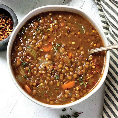 Greek Lentil Soup - Fakes - The Greek Foodie