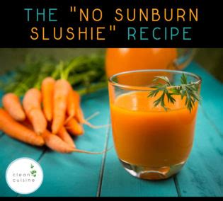 Sunscreen Alternatives and "No Sunburn Slushie" Recipe