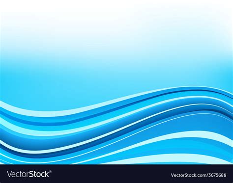 Blue and white waves background Royalty Free Vector Image