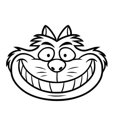 Cheshire Cat Head SVG File Cricut Cut File PNG - Etsy