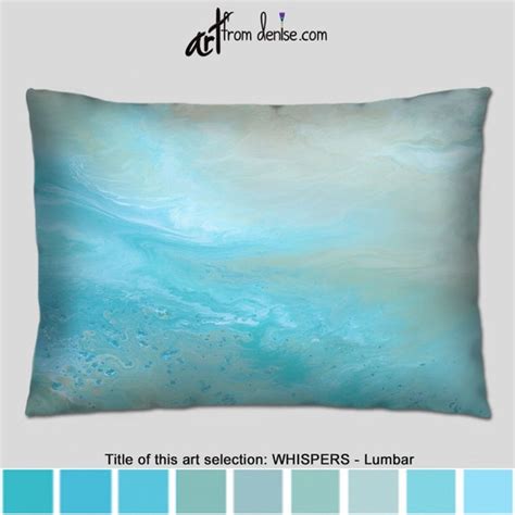 Tan & Aqua Blue Lumbar Pillow or Large Couch Pillows Set - Etsy