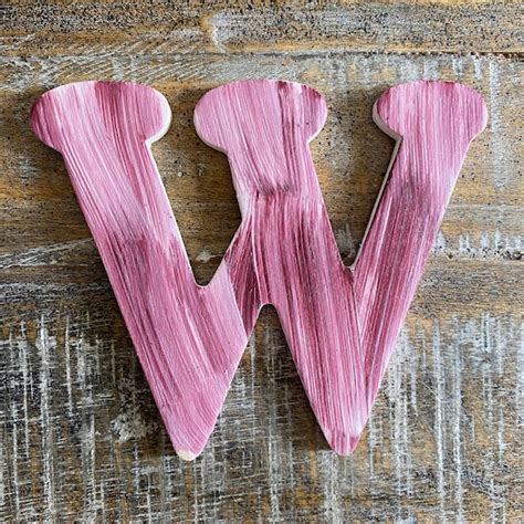 Wooden Letter W - Etsy