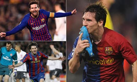 Lionel Messi has the most Champions League goals against English teams | Daily Mail Online