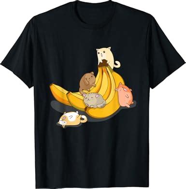 Amazon.com: Cute Banana Cats Kawaii Kitten Funny Gift T-Shirt : Clothing, Shoes & Jewelry