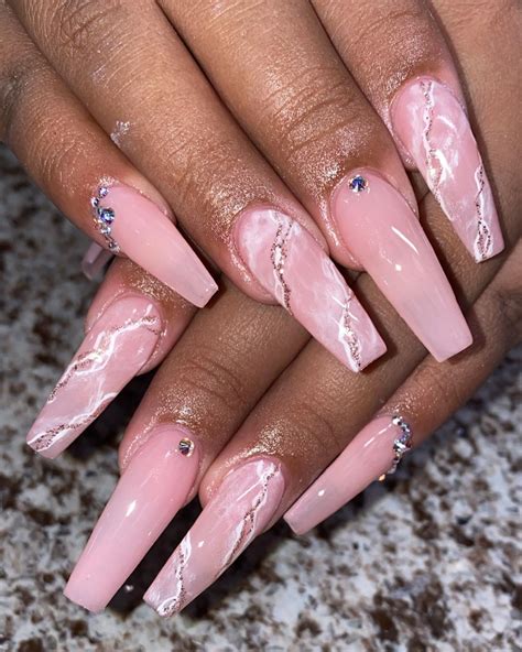 UPDATED: 40+ Bubbly Pink Acrylic Nails for 2020 (August 2020)