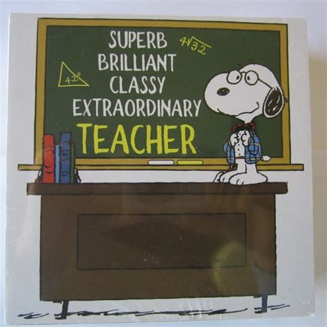 Peanuts | Wall Decor | Snoopy Peanuts Super Brilliant Classy Extraordrinary Teacher Wood Sign ...