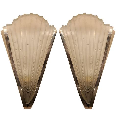 Pair of Art Deco Wall Sconces at 1stdibs