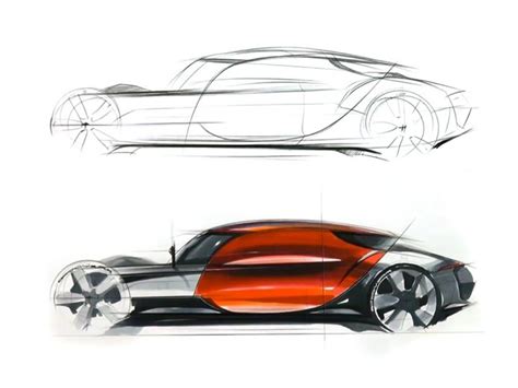 Futuristic Car Design Sketches