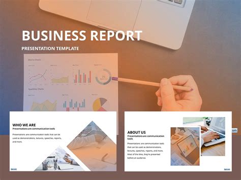 Free Business Report PowerPoint Template - Free PowerPoint Templates