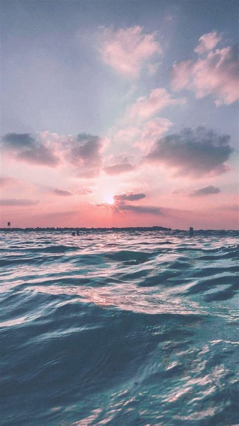 Aesthetic Pink Clouds And Sea Wallpapers - Wallpaper Cave