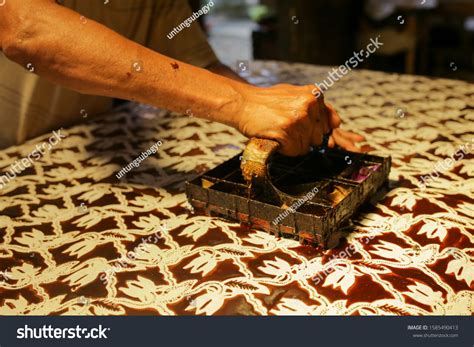 Batik Technique Waxresist Dyeing Applied Whole Stock Photo 1585490413 | Shutterstock