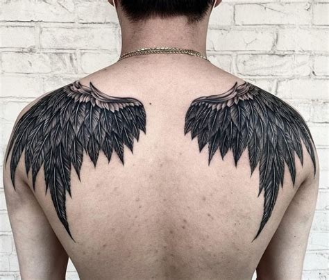 Top 173 + Angel wings back tattoo meaning - Spcminer.com