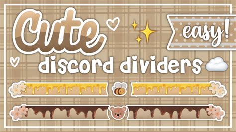 cute discord dividers tutorial | lenility - YouTube