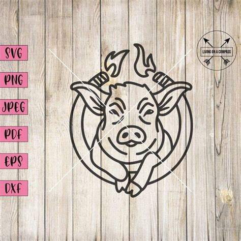 Pig Svg Restaurant Wall Decor Bbq Grill Svg Bbq Clip Art - Etsy