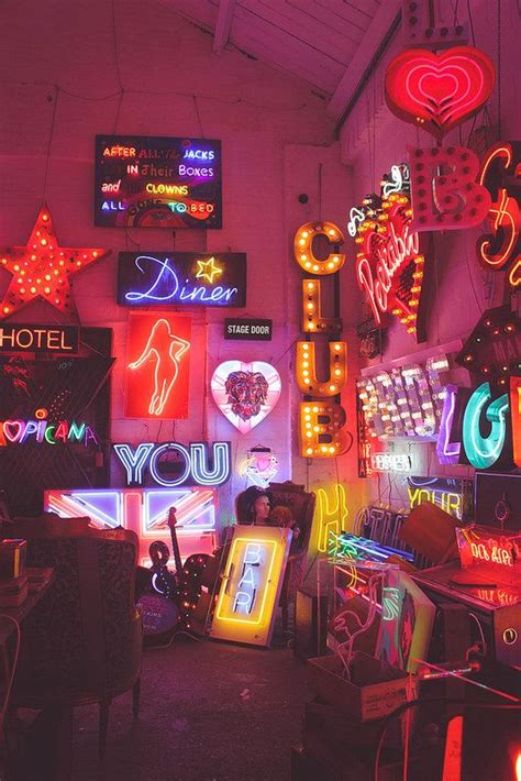 God's Own Junkyard. | Neon signs, Neon, Neon lighting