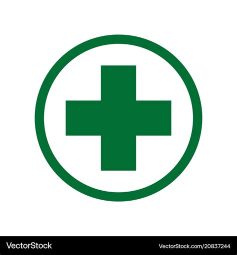 Cross medical symbol Royalty Free Vector Image