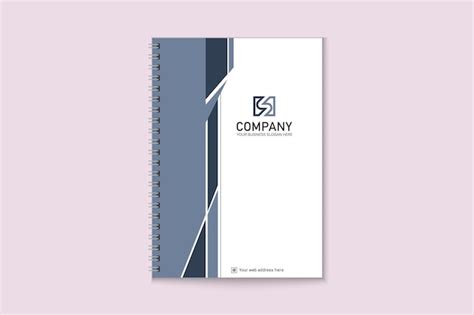 Premium Vector | Corporate notebook cover design template