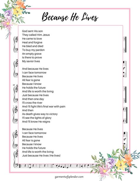 40 Beautiful Easter Hymns (with Free Printable Lyrics)