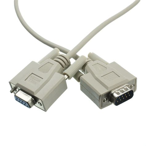 10ft Null Modem Cable, UL, DB9 Male to DB9 Female