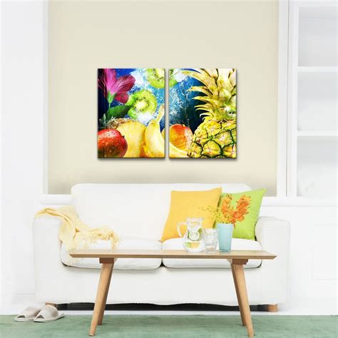 'Tropical Fruit' 2-Piece Wrapped Canvas Wall Art Set | Canvas wall art set, Wall art sets ...