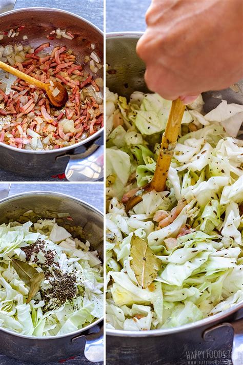 Cabbage and Bacon Recipe - Happy Foods Tube