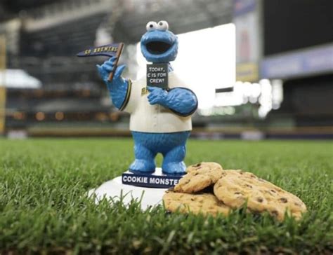 July 8, 2023 Milwaukee Brewers - Cookie Monster bobblehead - Stadium Giveaway Exchange