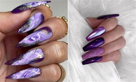 21 Pretty Purple Nail Designs and Ideas - StayGlam