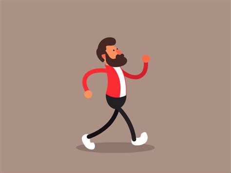 Walking Animation by Ethan Grove | Dribbble | Dribbble | Walking animation, Character design ...