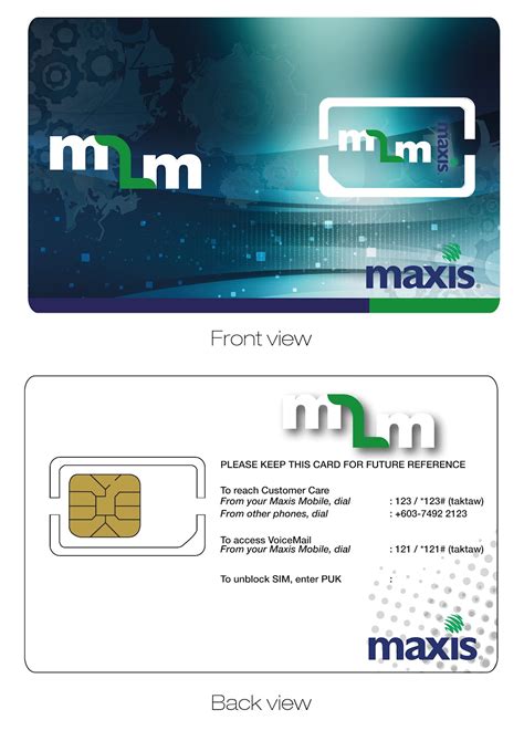 Maxis M2M Sim Card Design ~ Portfolio | Abbasjj