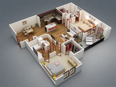 2 Bedroom Apartment/House Plans