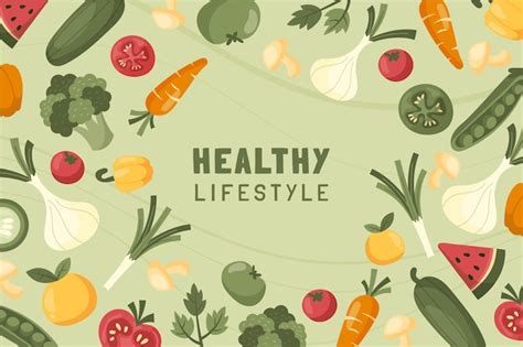 Free Vector | Healthy food background