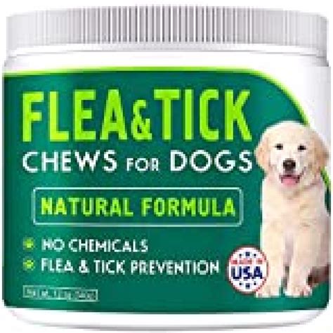 Chewable Flea and Tick Treats for Dogs - Made in USA - Flea and Tick Solution - Bacon Flavor ...