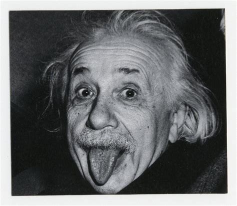 Lot - Vintage Photo of Albert Einstein Sticking Out His Tongue - His Most Famous Pose!