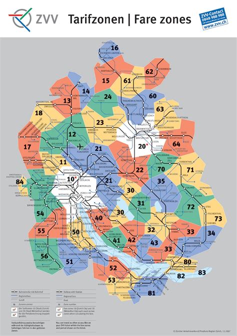 Zurich Map With Zones