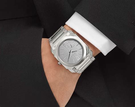 BVLGARI Finissimo 40 mm Watch in Grey Dial