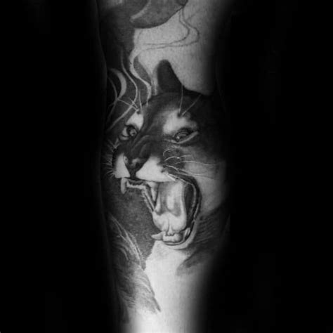 40 Mountain Lion Tattoo Designs For Men - Animal Ideas | Lion tattoo design, Lion tattoo, Tribal ...