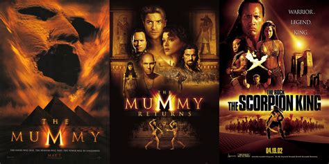 The Mummy [1999] The Mummy Returns [2001] The Scorpion King [2002] | Movie posters, Action ...